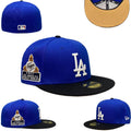 Los Angeles Dodgers Blue Fitted Cap with ¡°First LA World Series¡± Patch