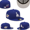 Los Angeles Dodgers Royal Blue Fitted Hat with 1959 World Series Patch and ¡°Love & Hustle¡± Embroidery