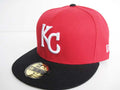 Kansas City Royals Red and Black Fitted Cap ¨C Embroidered Team Logo