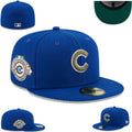 Chicago Cubs Centennial Edition Royal Blue Baseball Hat ¨C Wrigley Field 100-Year Anniversary Fitted Cap