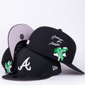 Atlanta Braves Fitted Hat ¨C ¡®Greetings from Atlanta¡¯ with Peachtree Sign Design