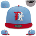 Texas Exclusive Sky Blue and Red Fitted Hat with Embroidered ¡°TX¡± Logo