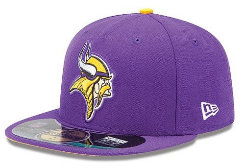 Minnesota Vikings NFL Fitted Hat with Team Logo ¨C Purple and Yellow