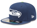 Seattle Seahawks NFL Fitted Hat with Iconic Logo ¨C Navy Blue