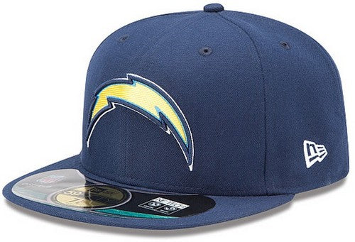 Los Angeles Chargers NFL Fitted Hat with Lightning Bolt Logo ¨C Classic Navy