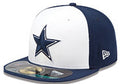 Dallas Cowboys Two-Tone Snapback Hat with Embroidered Star Logo ¨C Navy Blue and White