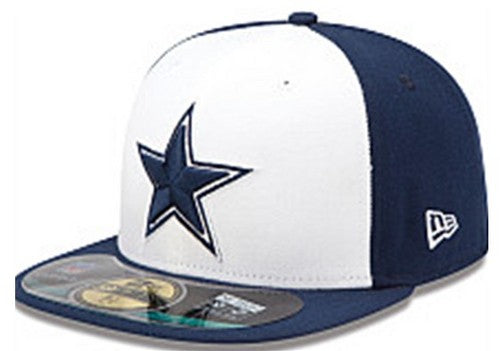 Dallas Cowboys Two-Tone Snapback Hat with Embroidered Star Logo ¨C Navy Blue and White