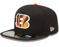 Cincinnati Bengals Snapback Hat with Embroidered Team Logo ¨C Black and Orange