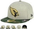 Arizona Cardinals Fitted Hat with Gold Logo and Camouflage Brim ¨C Khaki and Camo