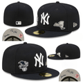 New York Yankees Commemorative Fitted Hat with Side Patches ¨C Black