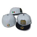 Miami Marlins Fitted Hat with Florida Patch and Aqua Blue Undervisor ¨C Black