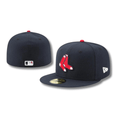 Boston Red Sox Fitted Hat with Classic Red Socks Logo ¨C Navy Blue