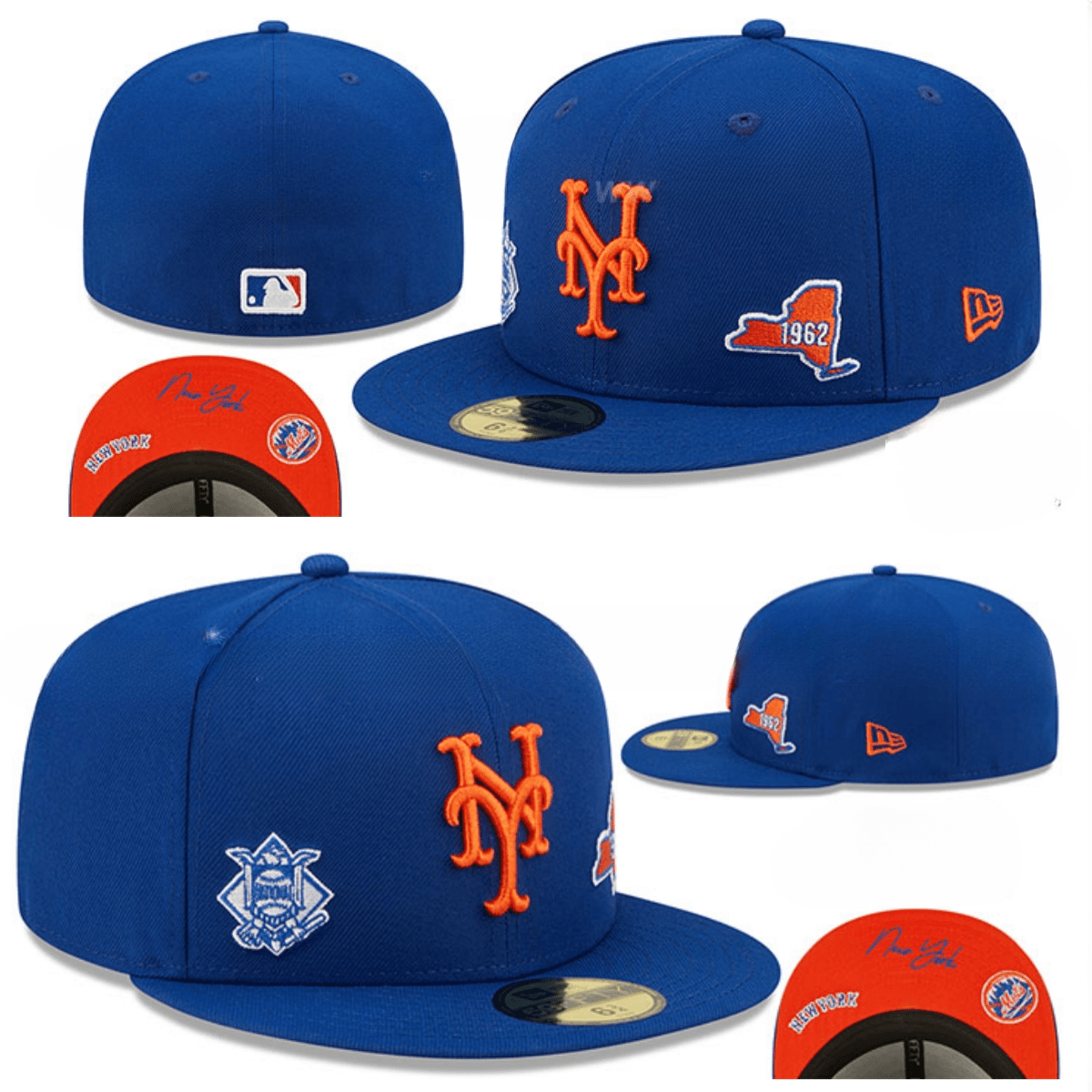 New York Mets 1962 Commemorative Fitted Hat ¨C Royal Blue