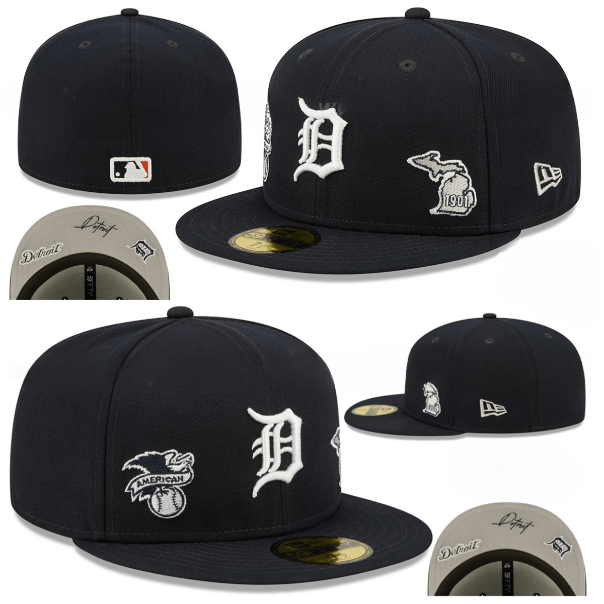 Detroit Tigers 1901 Heritage Fitted Hat ¨C Navy