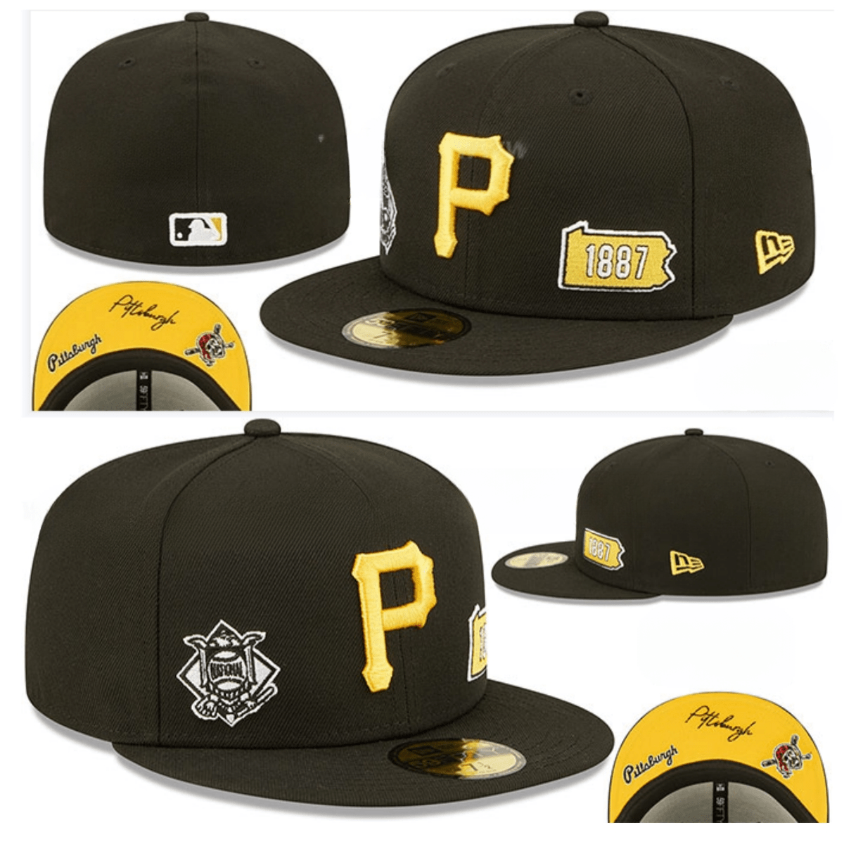 Pittsburgh Pirates Pennsylvania Legacy Fitted Hat ¨C Black & Yellow