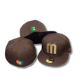 Mexico Baseball Fitted Hat ¨C Brown & Gold