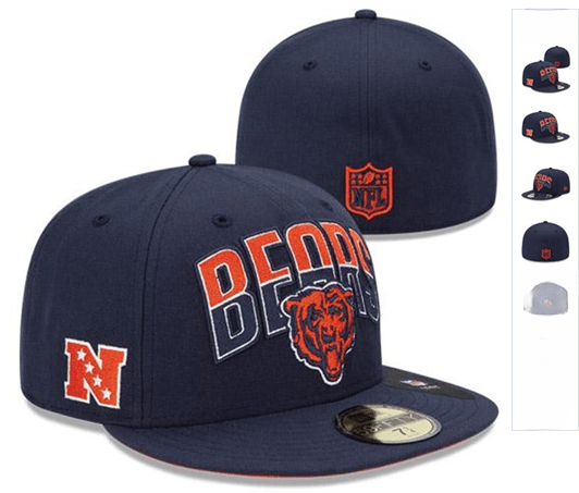 Chicago Bears NFL Fitted Hat ¨C Navy Blue