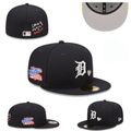 Detroit Tigers Navy Blue Fitted Hat ¨C 1984 World Series Patch and Embroidered Details