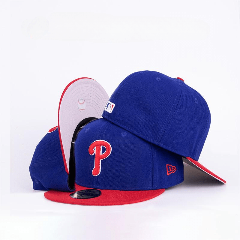 Philadelphia Phillies Royal Blue and Red Fitted Hat ¨C Classic MLB Edition